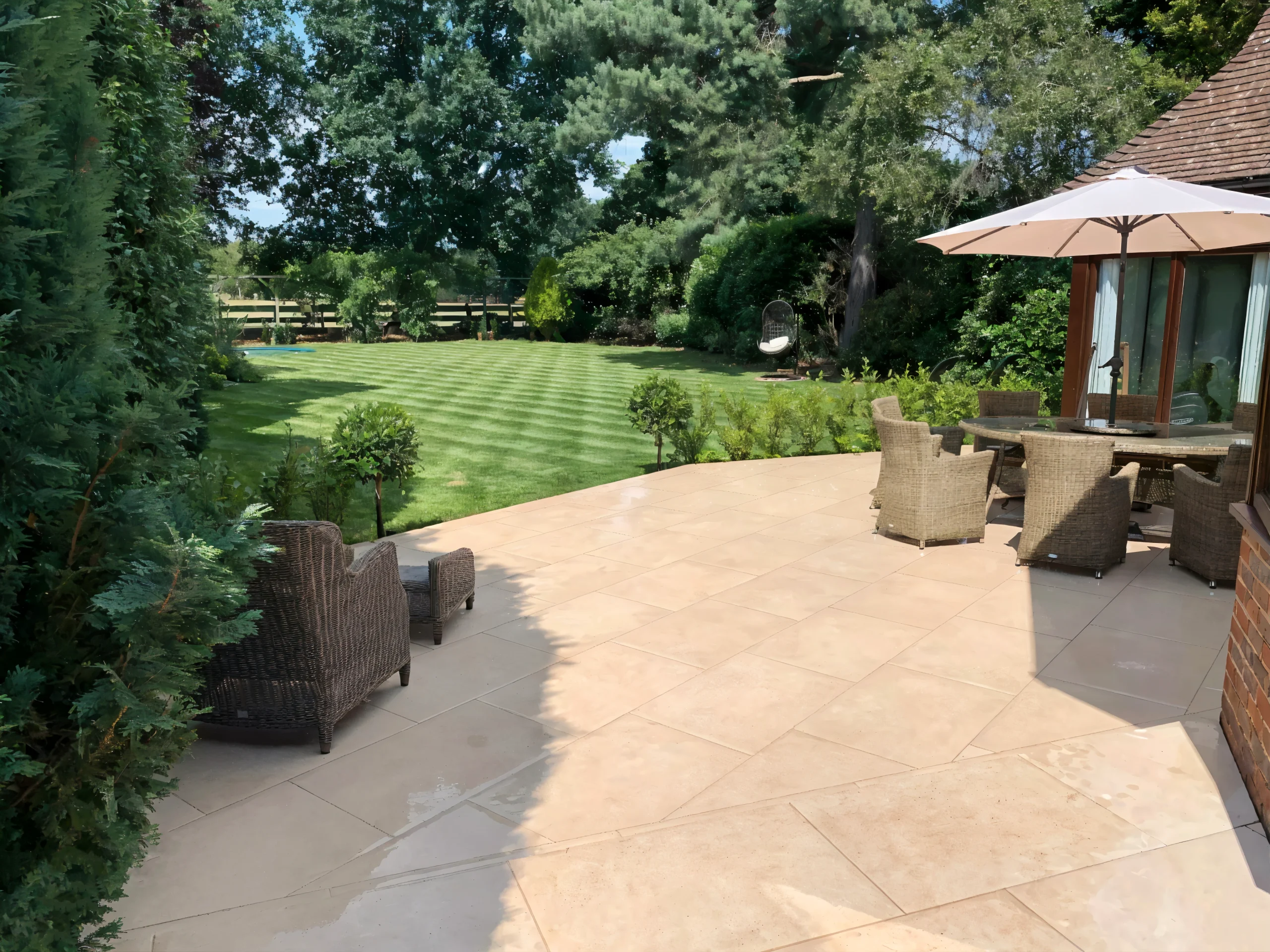 shot of neat garden space