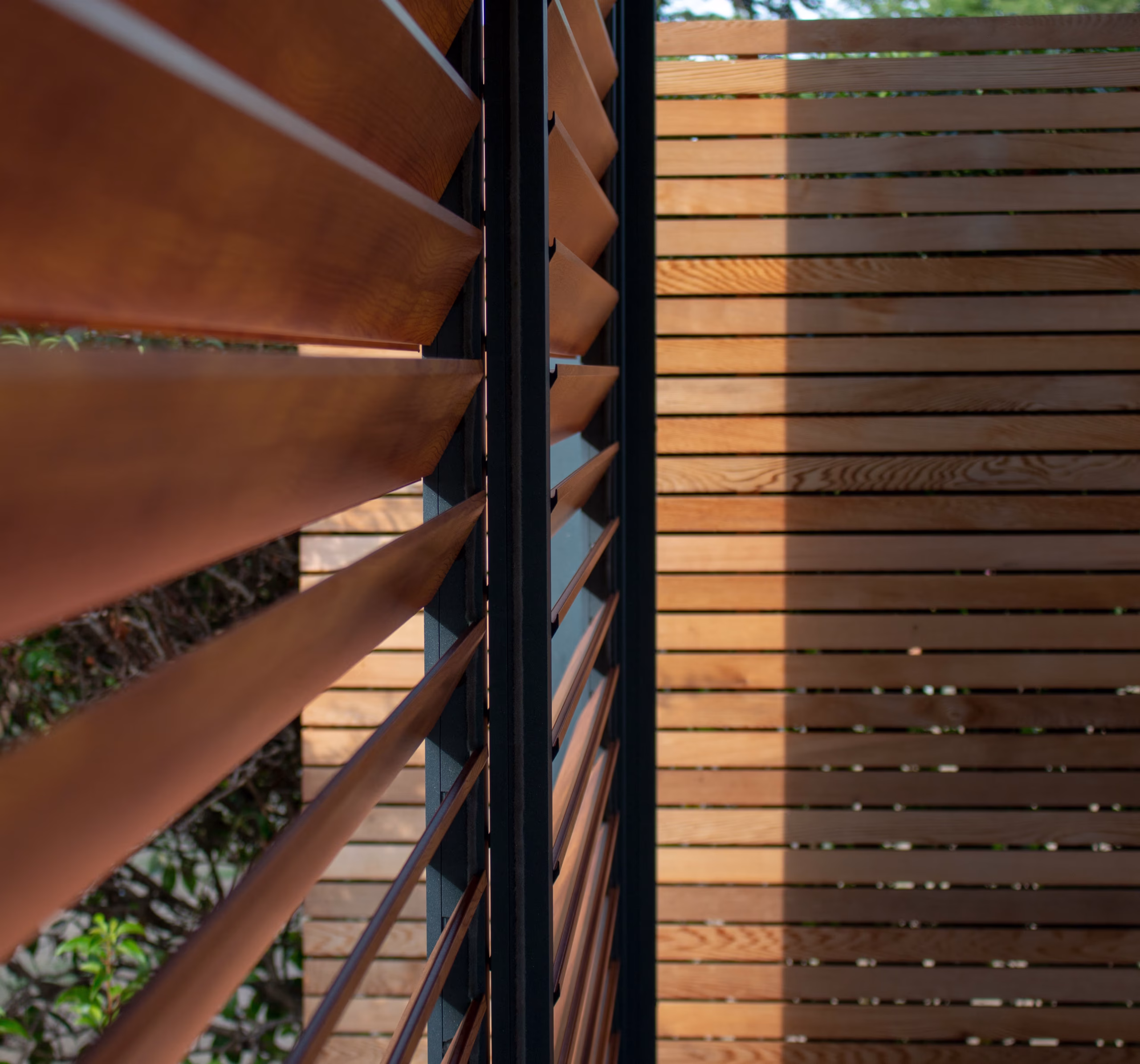 wooden blind