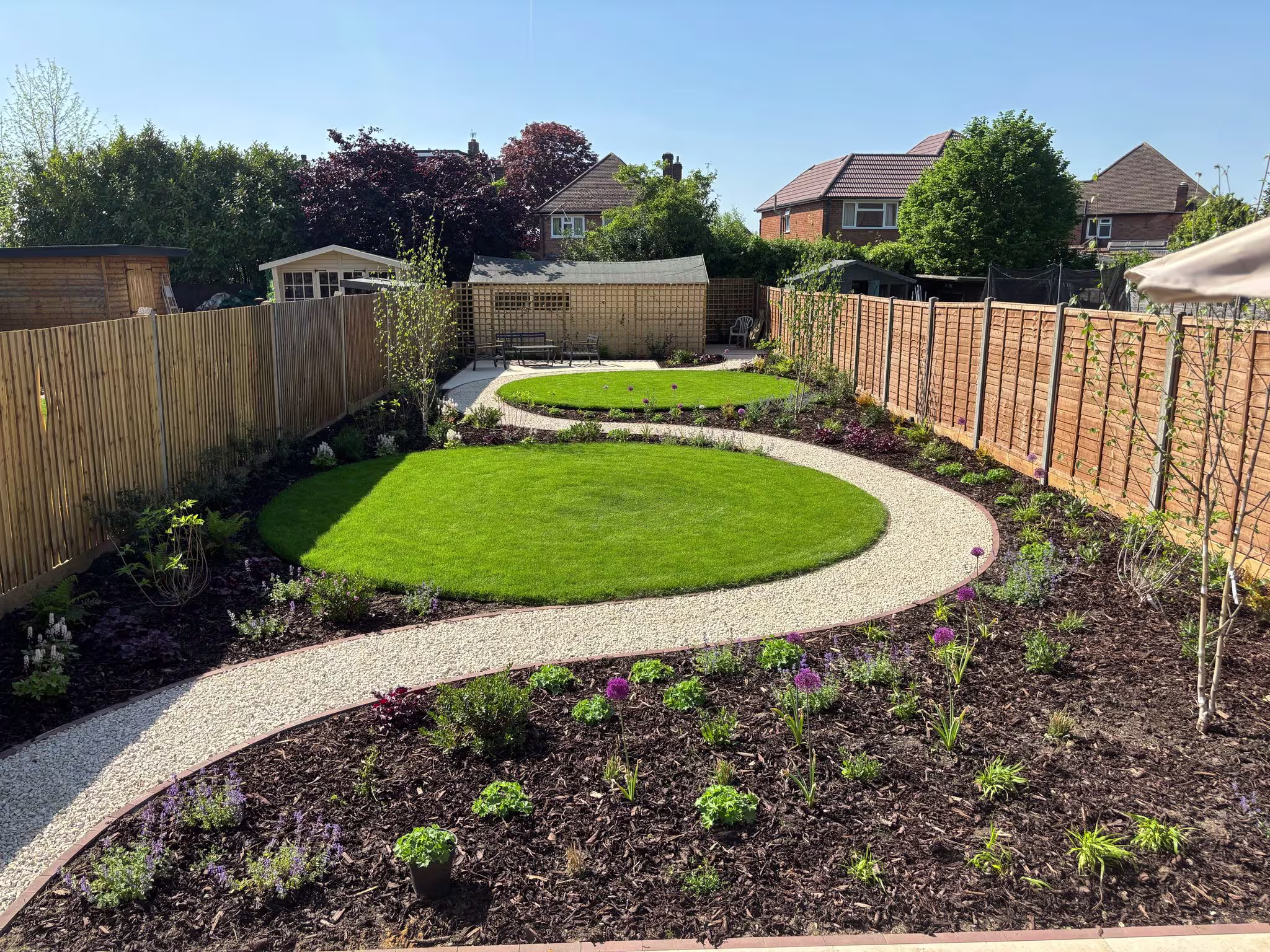 swerved path soft landscaping image